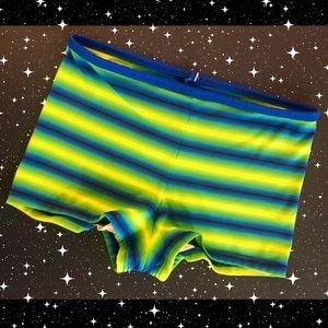 Vintage 90s Target neon striped swim shorts
